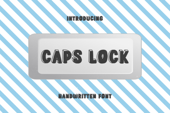Caps Lock: A Bold Display Font for Editorial Design