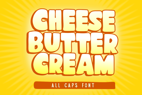 Cheese Butter Cream: A Unique Display Font for Digital Designers