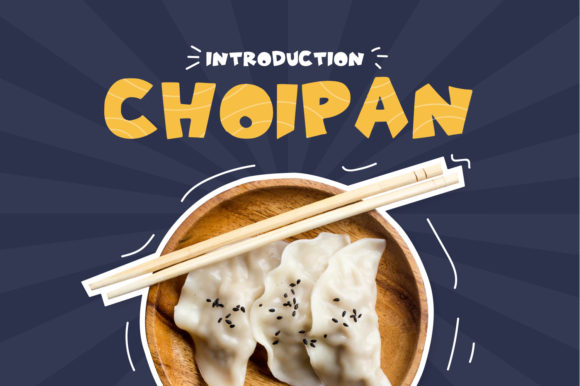 Choipan: A Charming Display Font for Food-Themed Designs