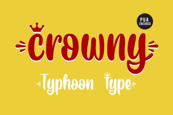Crowny: A Playful Display Font for Editorial Design