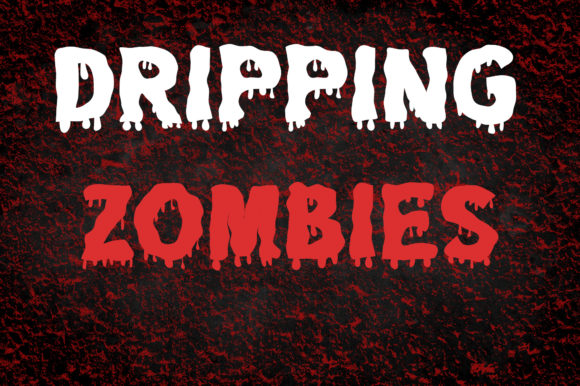 Dripping Zombie: A Bold Display Font for Web Design