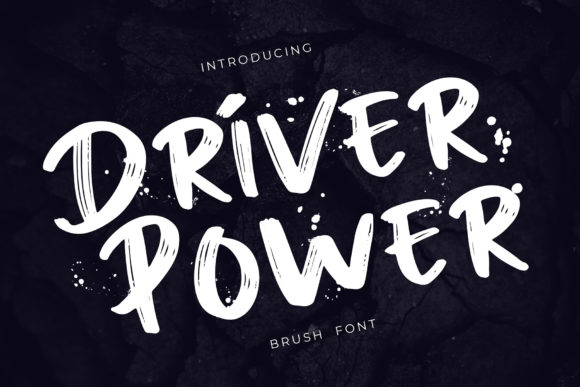 Driver Power: A Bold Display Font for Web Design