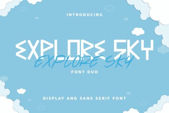 Explore Sky: A Bold Display Font for Editorial Design