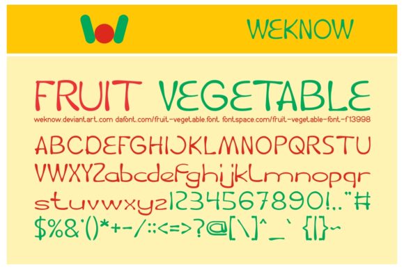 Fruit and Vegetable Font: Adding Personality to Campaign Visuals