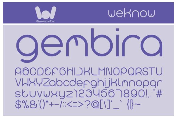 Gembira: A Minimal Display Font for Bold Branding