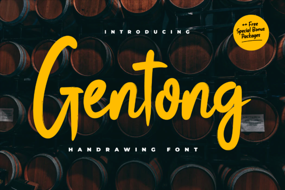 Gentong: A Joyful Display Font for Playful Brand Designs