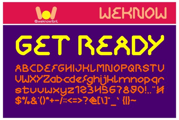 Get Ready: A Futuristic Display Font for Crafters