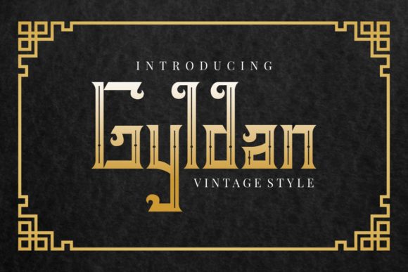 Gyldan: A Vintage Display Font for Your Brand