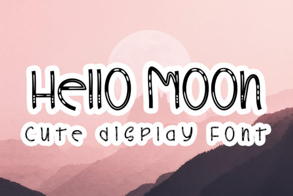 Hello Moon: A Sweet Display Font for Editorial Design