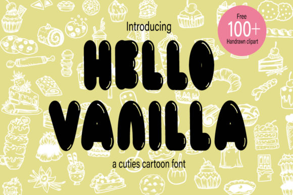 Hello Vanilla: A Sweet Display Font for Brand Identity