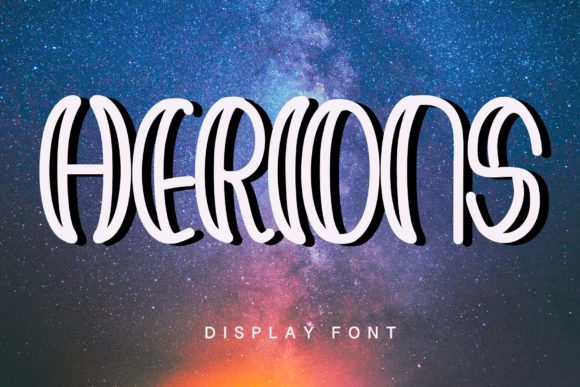 Herions: A Futuristic Display Font for Marketers