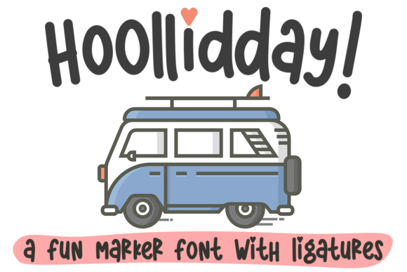 Hoollidday Font: A Playful Display Typeface for Digital Branding