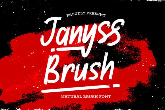 Janyss Brush: A Versatile Display Font for Crafters and Product Designers
