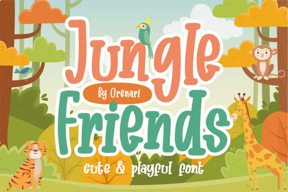Jungle Friends: A Display Font That Brings Personality to Branding