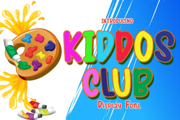 Kiddos Club: A Joyful Display Font for Editors