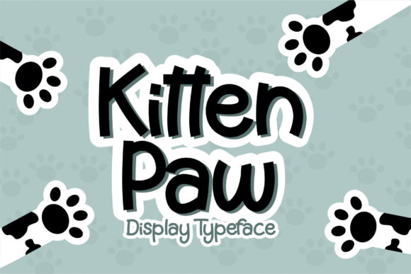 Kitten Paw Font: Bold Design for Business Branding