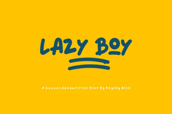 Lazy Boy: A Bold Display Font for Quirky Branding