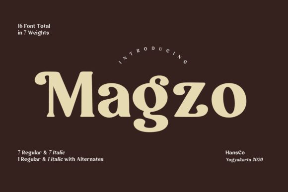 Magzo: A Bold Display Font for Modern Editorial Design