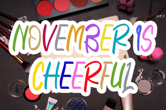 November is Cheerful: A Playful Display Font Review