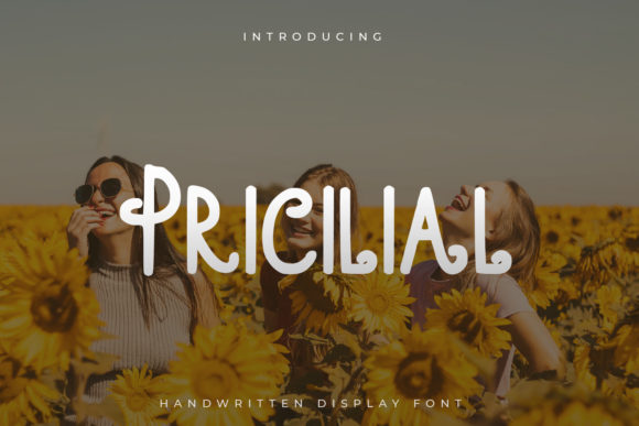 Pricilial: A Quirky Display Font for Modern Editorial Design