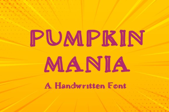 Pumpkin Mania: A Joyful Display Font for Web Designers