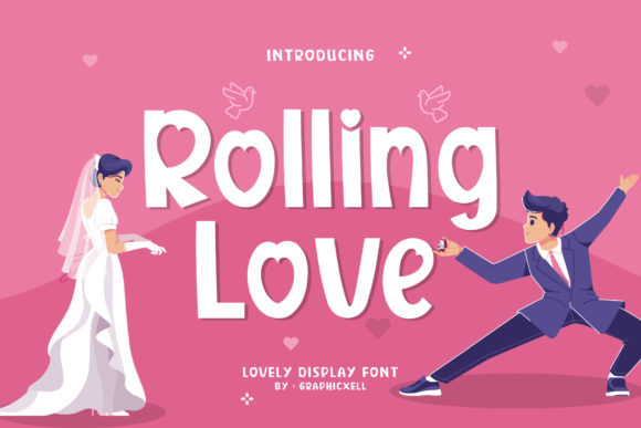 Rolling Love: A Playful Display Font for Modern Web and Digital Design