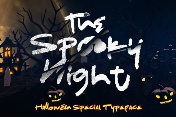 The Spooky Night: A Bold Display Font for Halloween-Themed Branding