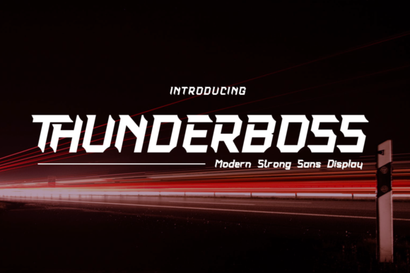 Thunderboss: A Bold Display Font for Marketers